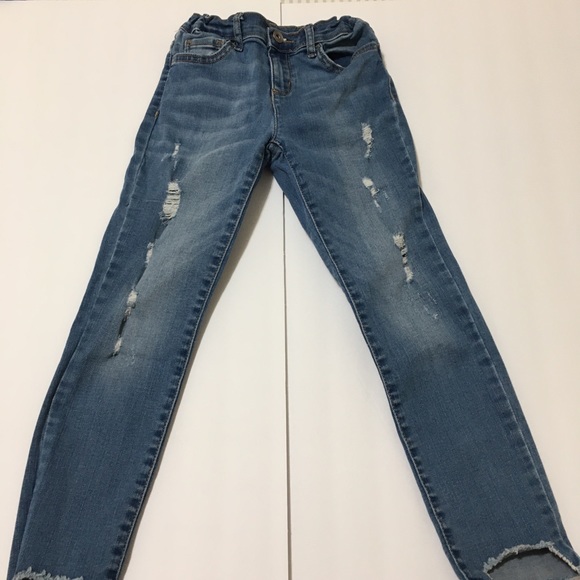girls size 8 ripped jeans